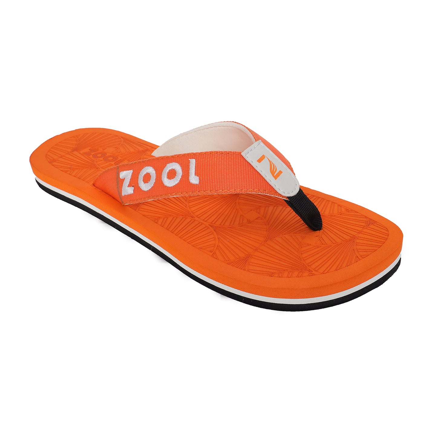 Flora Orange Comfort Slippers