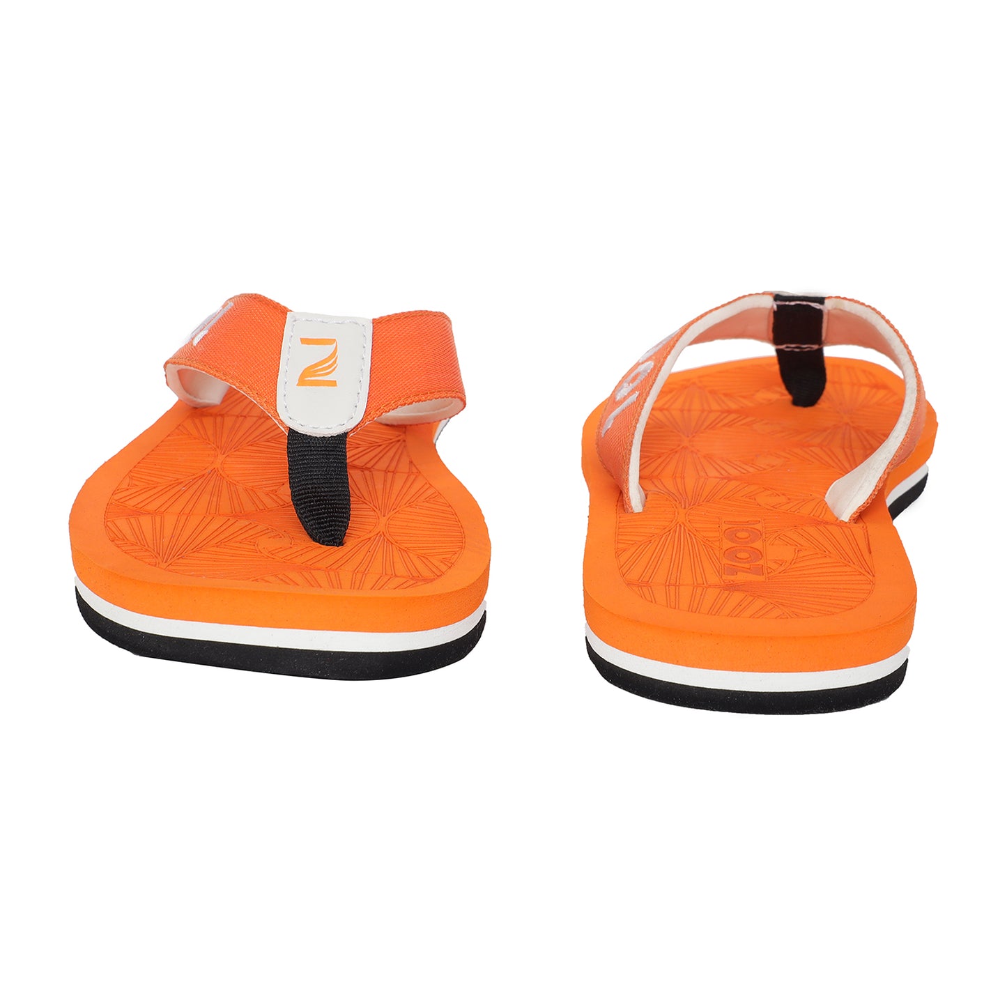 Flora Orange Comfort Slippers